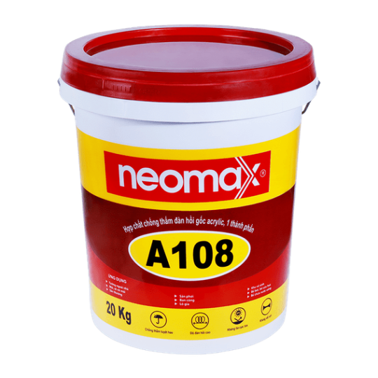 Neomax A108 Hợp chất chống thấm đàn hồi gốc Acrylic – 20kg