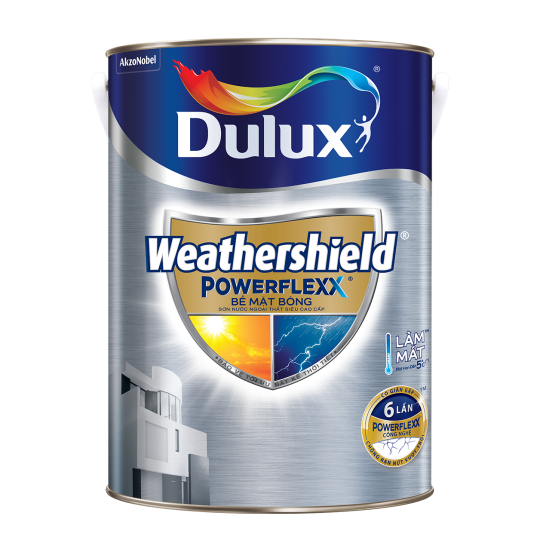 SƠN NGOẠI THẤT SIÊU CAO CẤP DULUX WEATHERSHIELD POWERFLEXX BÓNG GJ8B (LON 1 LÍT)
