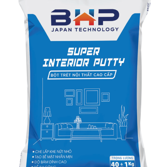BỘT TRÉT NỘI THẤT CAO CẤP BHP SUPER